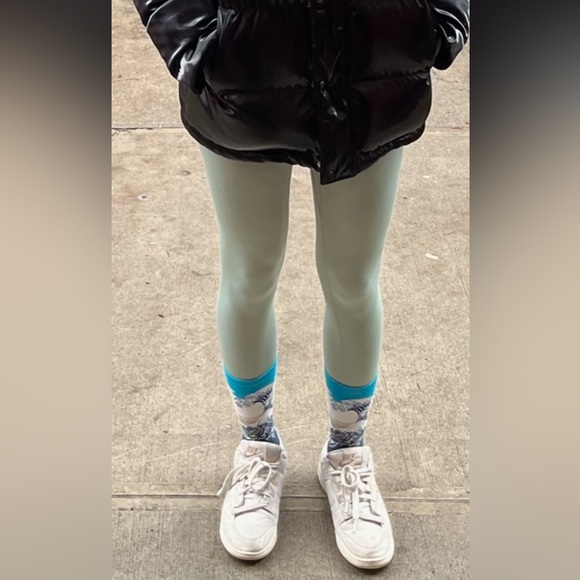 Green fleece Nike leggings size S great condition - Picture 6 of 11